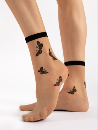 Thin socks with butterflies G 1166 SUMMER 15 DEN Fiore