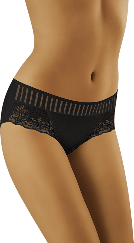 Cotton panties with a decorative belt eco-LU MAXI Wolbar Cotton panties with a decorative belt eco-LU MAXI Wolbar