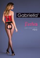 Black erotic tights with a red stripe EROTICA 668 FIERA Gabriella