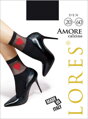 Nylon socks with hearts AMORE 20/60 DEN Lores