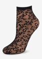 Women's black animal pattern socks C23 Marilyn