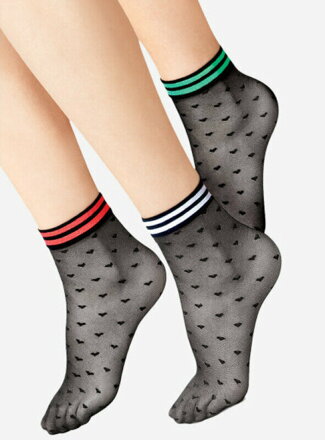 Colorful socks with hearts GIOCO 20 DEN Lores Colorful socks with hearts GIOCO 20 DEN Lores