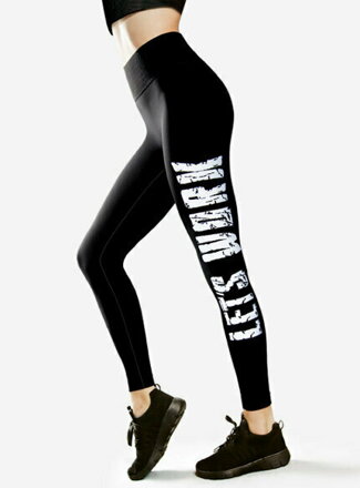 Leggings with a wide elastic waistband LET'S WORK 90 DEN Lores Leggings with a wide elastic waistband LET'S WORK 90 DEN Lores