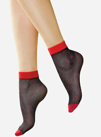 Dotted socks POIS ROSSI 20 DEN Lores