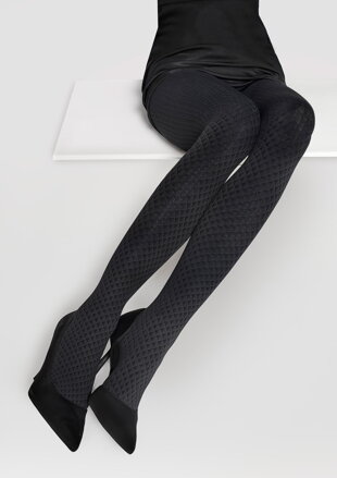 Tights with a fine geometric pattern NATTI D11 60 DEN Marilyn