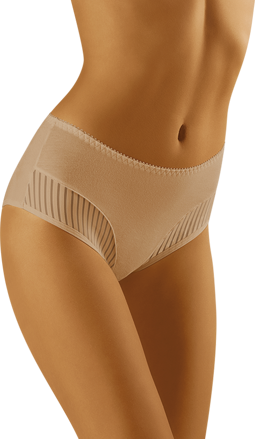 Cotton panties with stripes eco-QI MAXI Wolbar