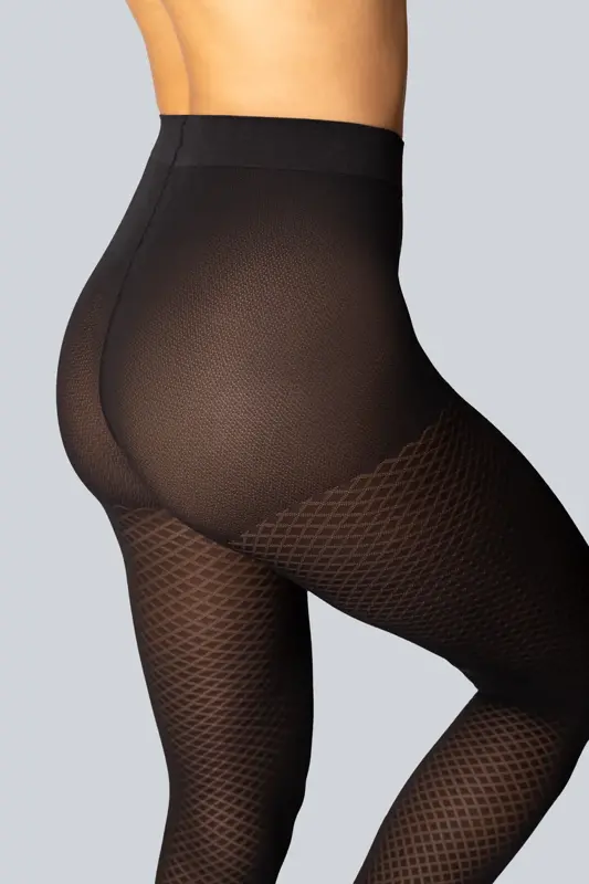 Tights with a geometric pattern CRISTALS 50 DEN Mona